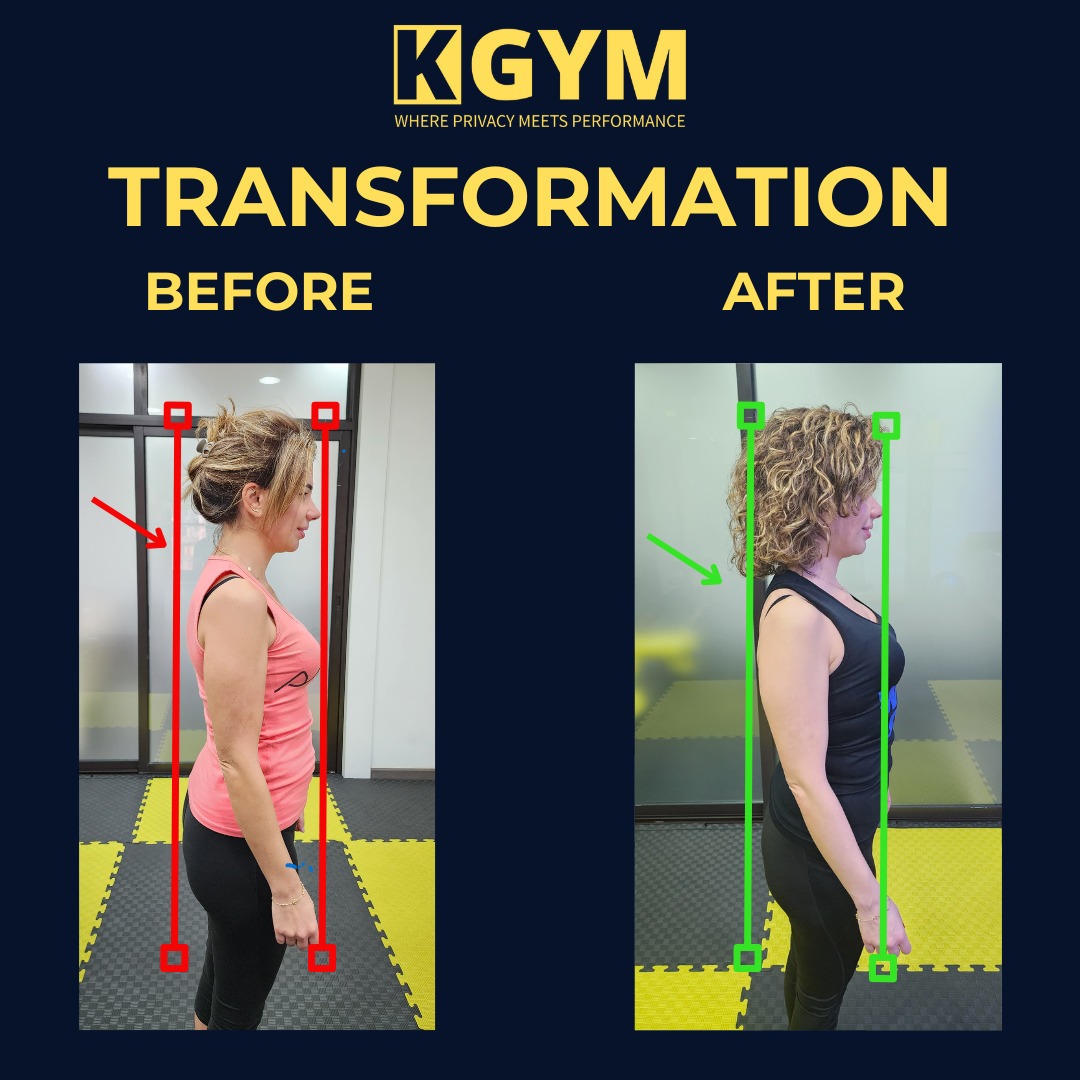 K Gym posture and body transformation result 1