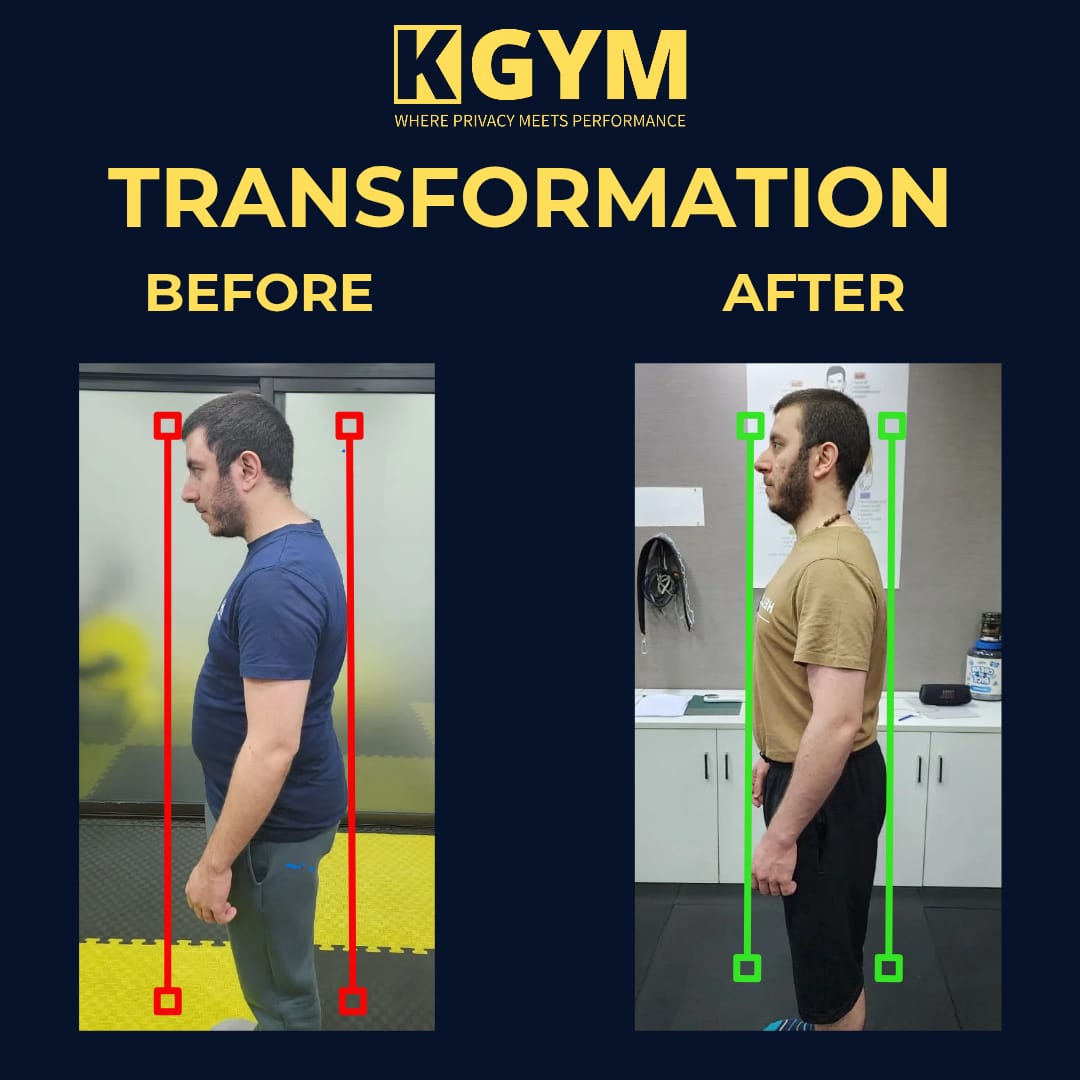 K Gym posture and body transformation result 3